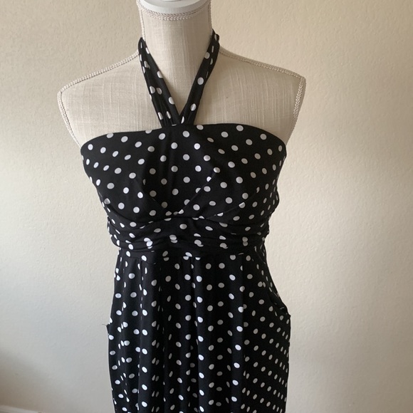 Polka Dot Halter Dress.. size Large, Excellent condition. - Picture 3 of 8